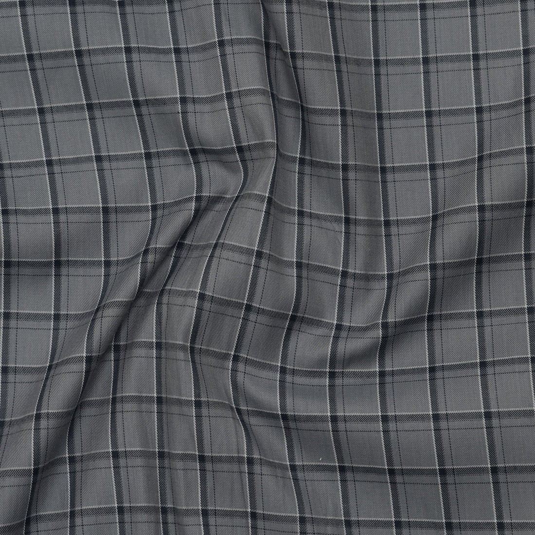 Graphite Classic Check Cotton Shirt for Men