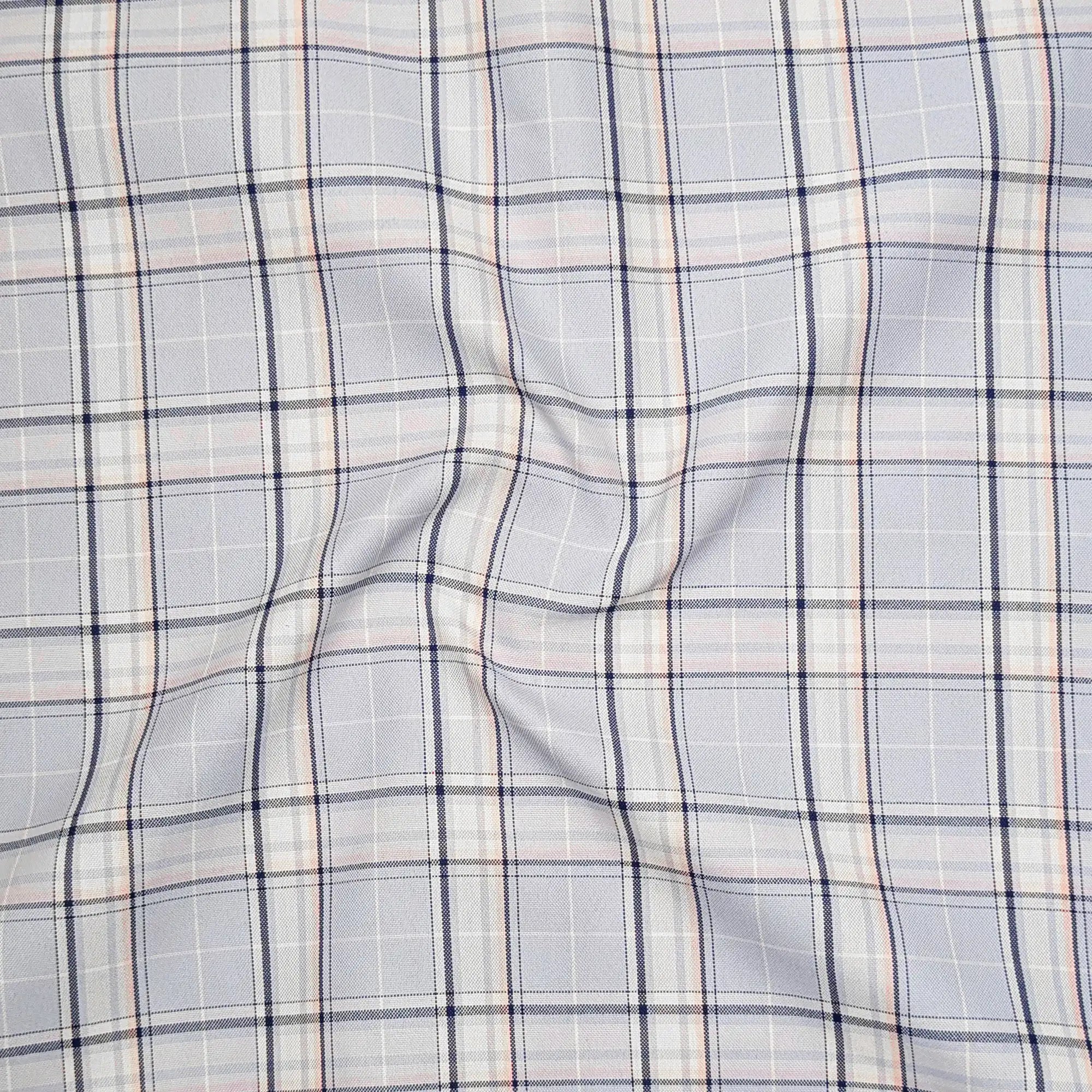 Sky Blue Classic Check Oxford Shirt for Men