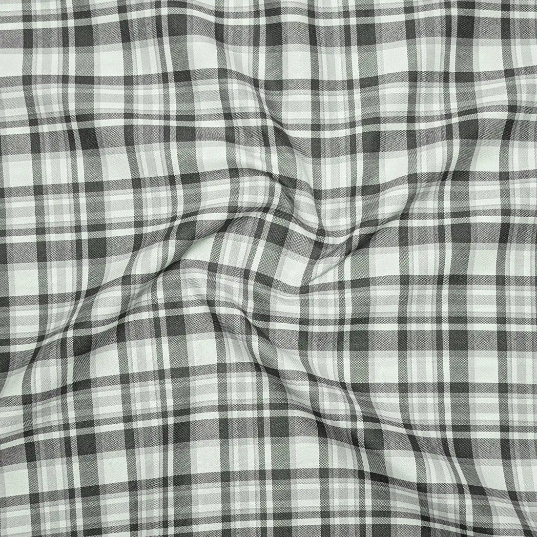 Olive Green Classic Check Cotton Blend Shirt for Men